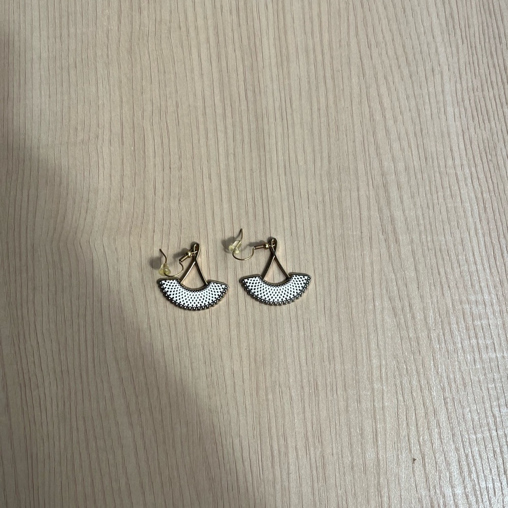 Ruth Bader Ginsburg favorite collar earrings